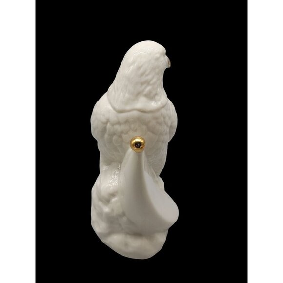 Lenox Eagle on Flag Figurine China Jewels Collection Porcelain 1994 Gold Trim 6" - Picture 9 of 12
